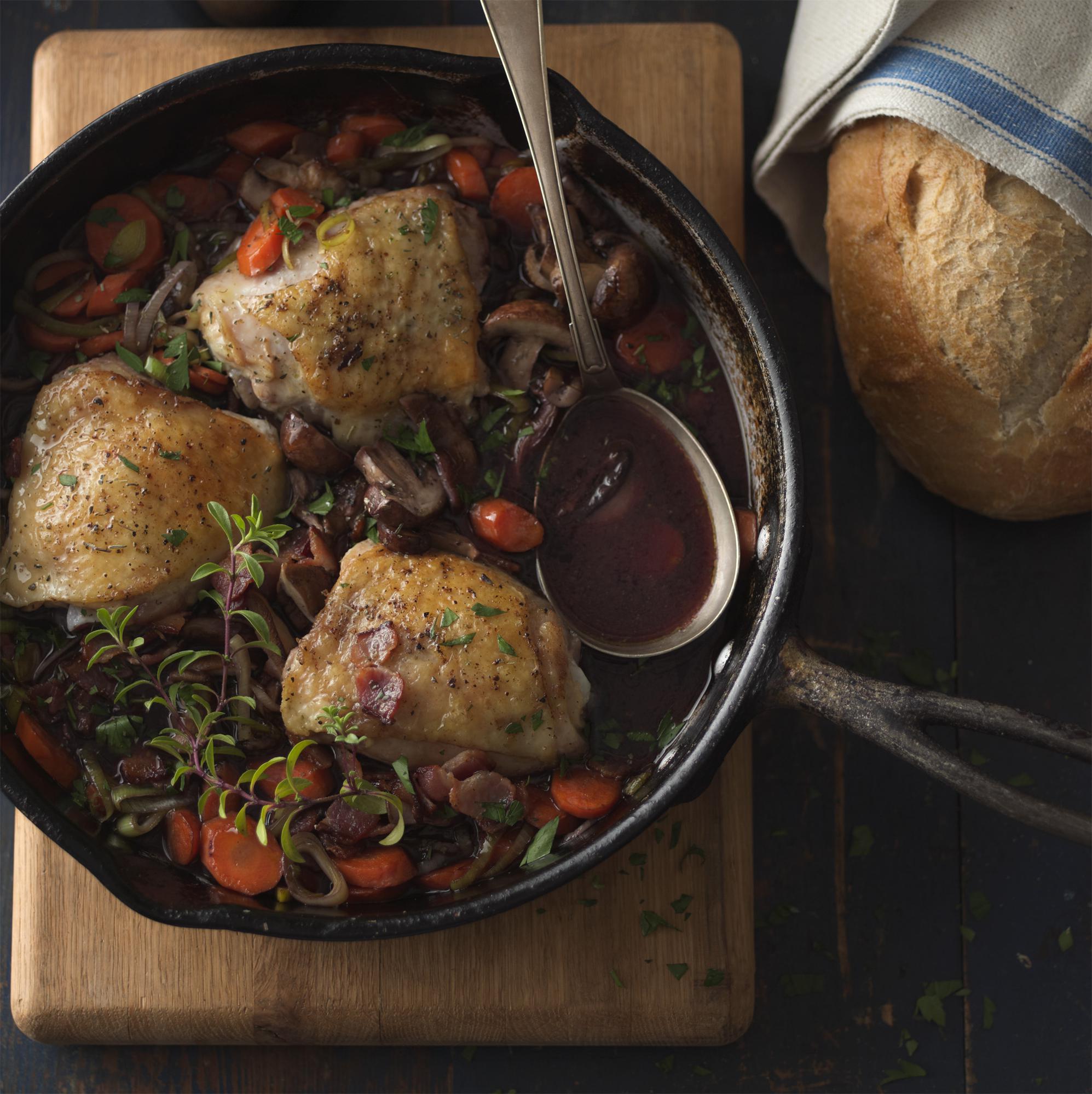 Image for Red Wine & Mushroom Chicken Stew